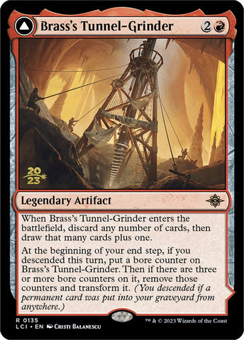 Brass's Tunnel-Grinder // Tecutlan, the Searing Rift [The Lost Caverns of Ixalan Prerelease Cards] Magic: The Gathering