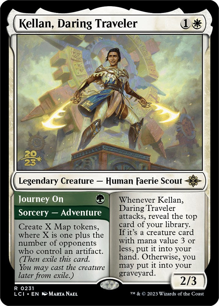 Kellan, Daring Traveler [The Lost Caverns of Ixalan Prerelease Cards] Magic: The Gathering