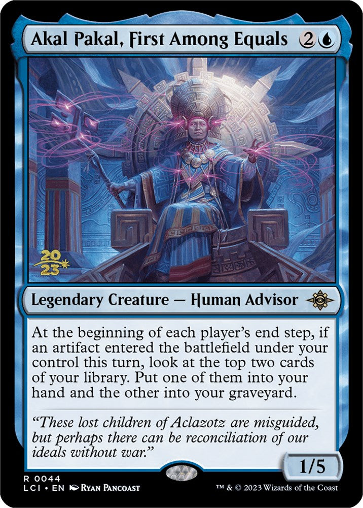 Akal Pakal, First Among Equals [The Lost Caverns of Ixalan Prerelease Cards] Magic: The Gathering