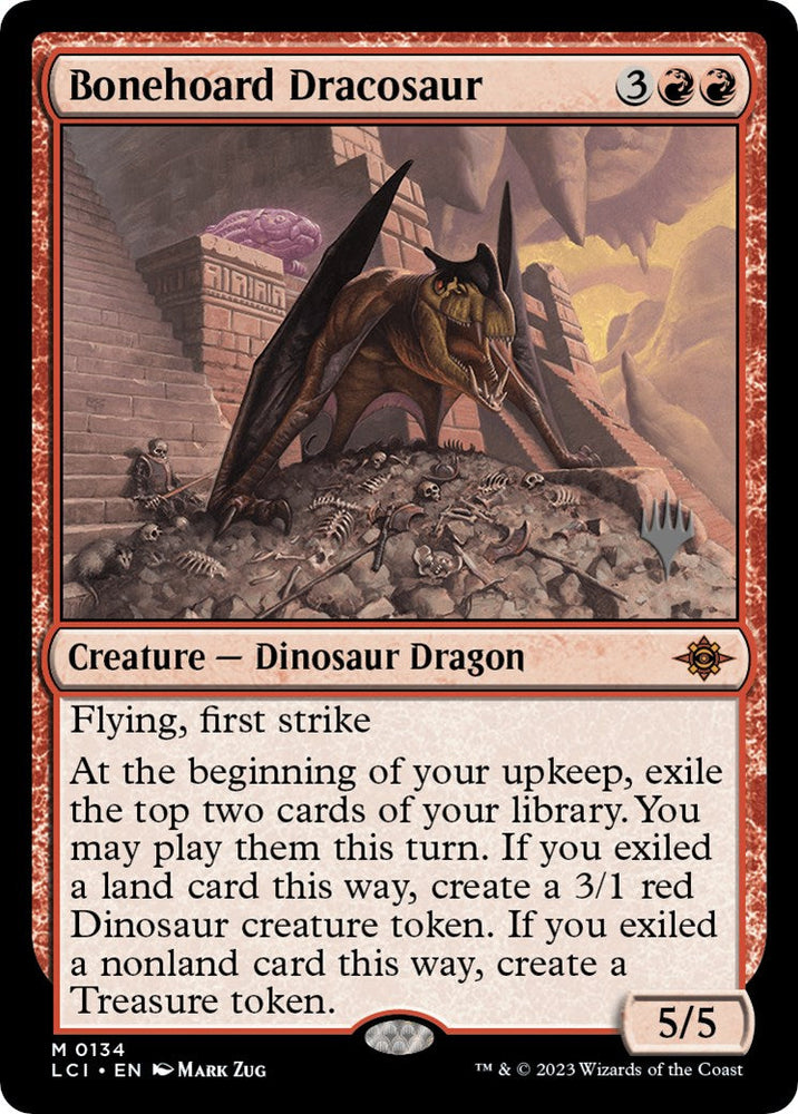 Bonehoard Dracosaur (Promo Pack) [The Lost Caverns of Ixalan Promos] Magic: The Gathering