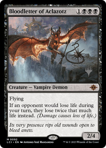 Bloodletter of Aclazotz (Promo Pack) [The Lost Caverns of Ixalan Promos] Magic: The Gathering