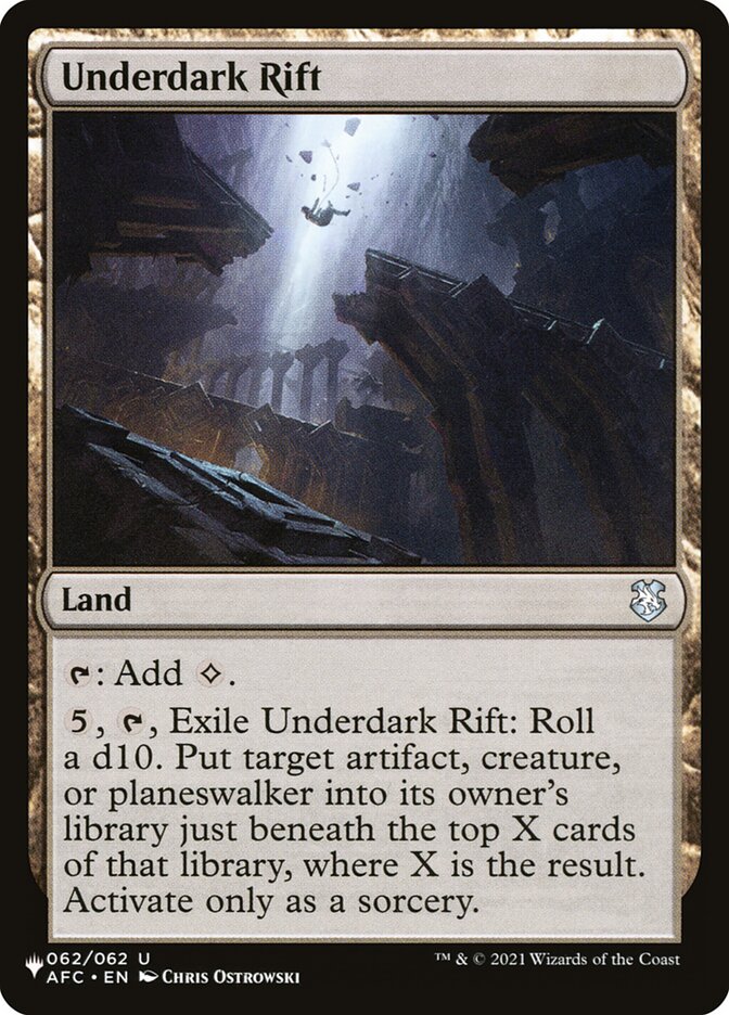 Underdark Rift [The List] Magic: The Gathering