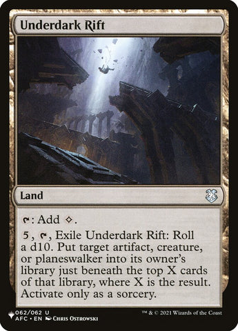 Underdark Rift [The List] Magic: The Gathering