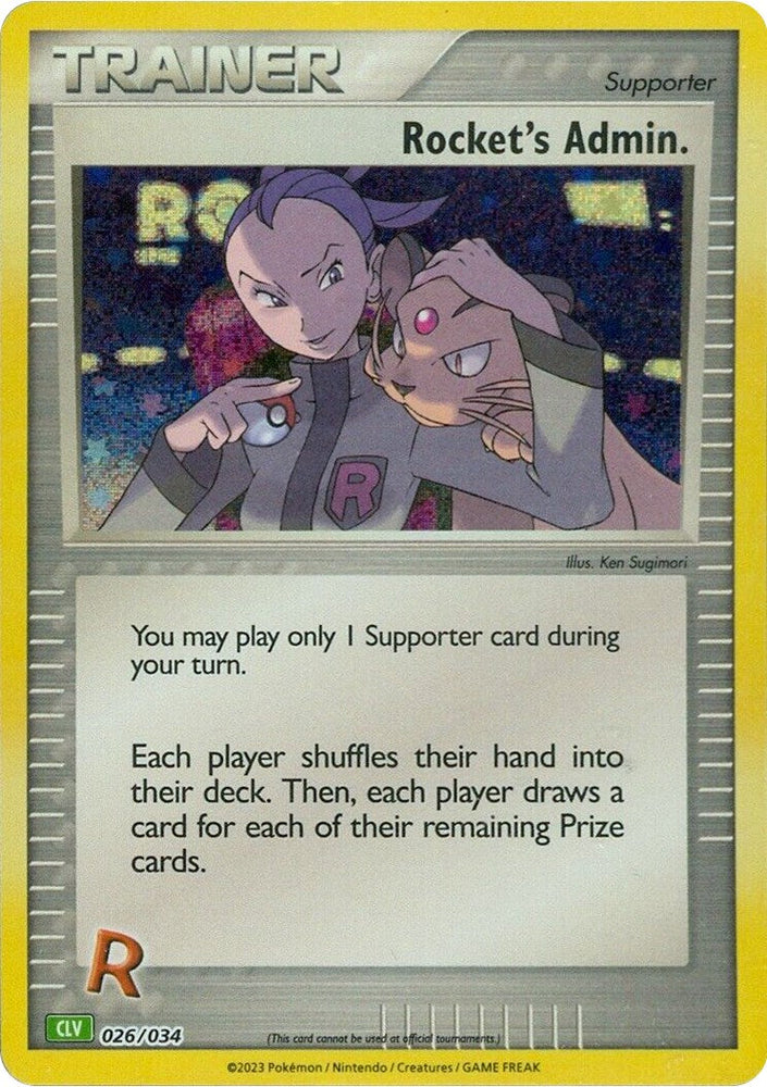 Rocket's Admin. (CLV) [Trading Card Game Classic] Pokémon