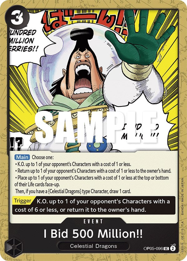 I Bid 500 Million!! [Awakening of the New Era] Bandai