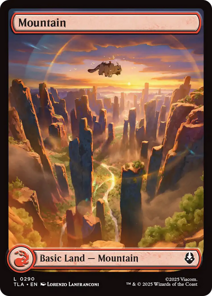 Mountain (0290) [Avatar: The Last Airbender] Magic: The Gathering
