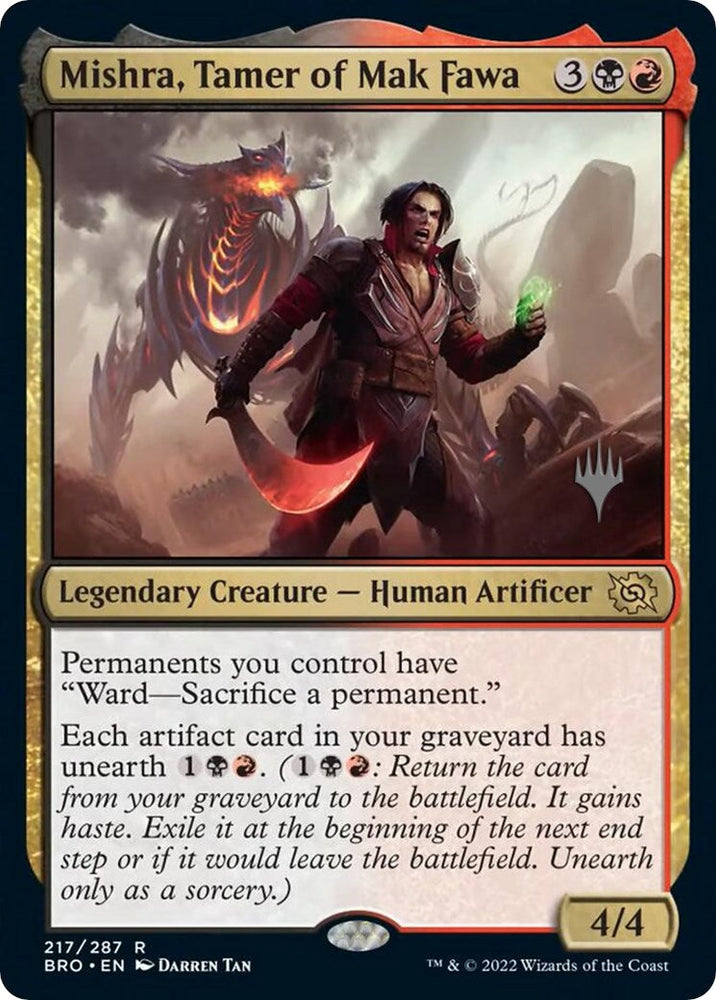 Mishra, Tamer of Mak Fawa (Promo Pack) [The Brothers' War Promos] Magic: The Gathering