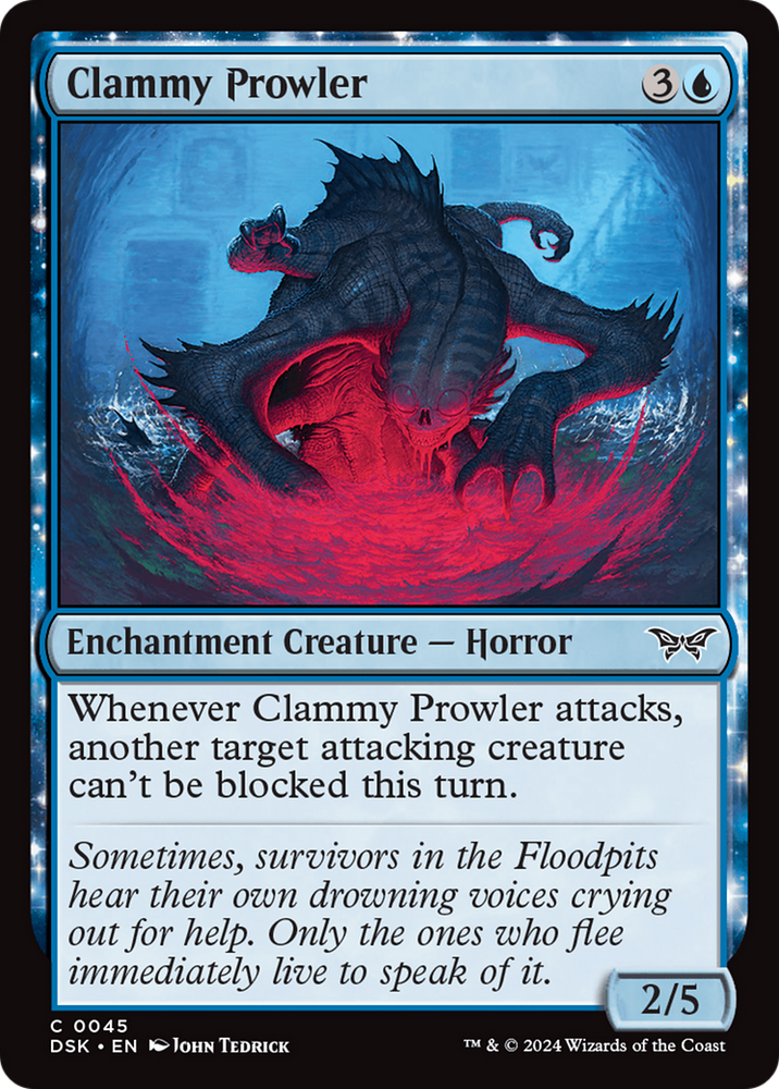 Clammy Prowler [Duskmourn: House of Horror] Magic: The Gathering