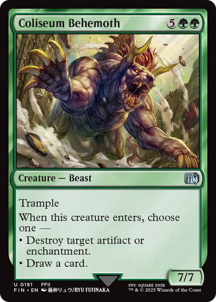 Coliseum Behemoth [FINAL FANTASY] Magic: The Gathering