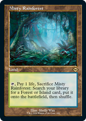 Misty Rainforest (Retro Foil Etched) [Modern Horizons 2] Magic: The Gathering