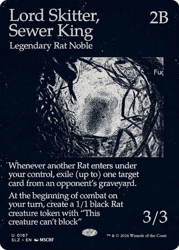 Lord Skitter, Sewer King (0167) [Secret Lair x MSCHF: The Zeta Set] Magic: The Gathering