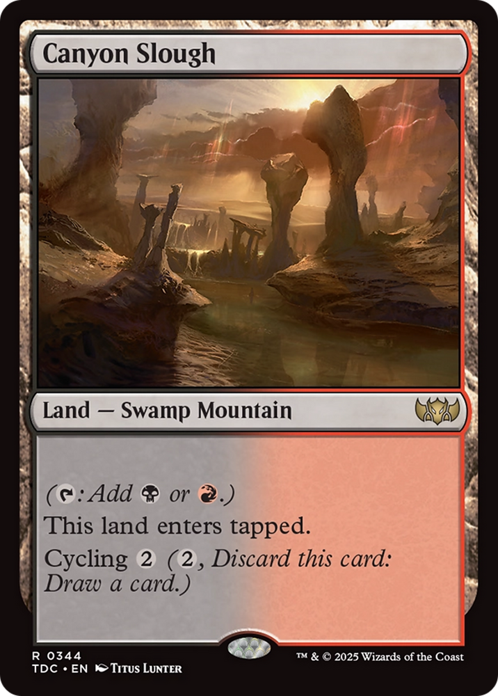 Canyon Slough [Tarkir: Dragonstorm Commander] Magic: The Gathering