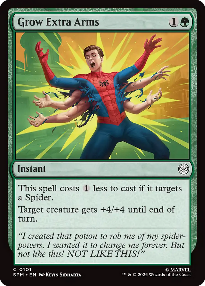 Grow Extra Arms [Marvel's Spider-Man] Magic: The Gathering