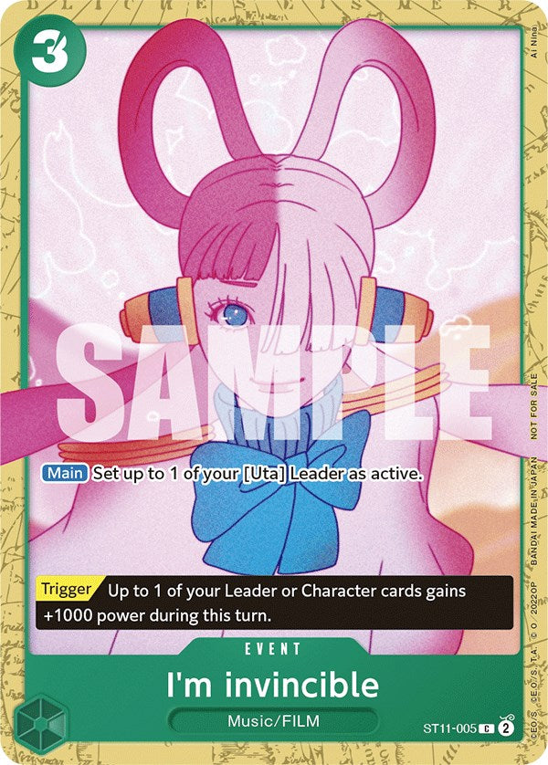 I'm invincible (Starter Deck 11: Uta Deck Battle) [One Piece Promotion Cards] Bandai
