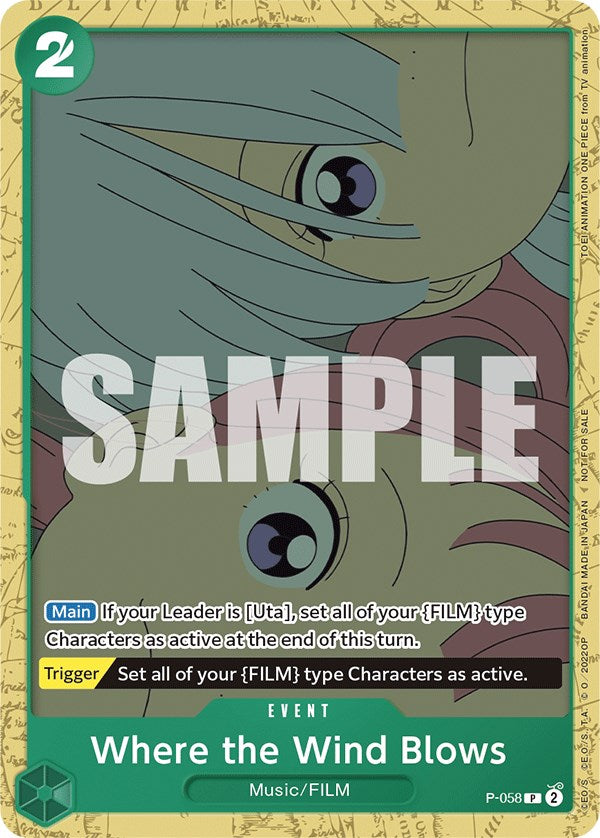 Where the Wind Blows (Starter Deck 11: Uta Deck Battle) [One Piece Promotion Cards] Bandai