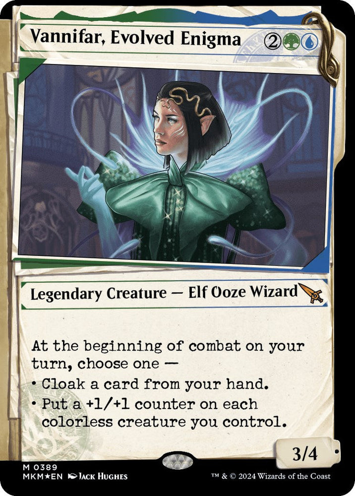 Vannifar, Evolved Enigma (Showcase) (Invisible Ink) [Murders at Karlov Manor] Magic: The Gathering