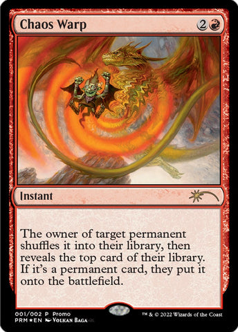 Chaos Warp [Wizards Play Network 2024] Magic: The Gathering
