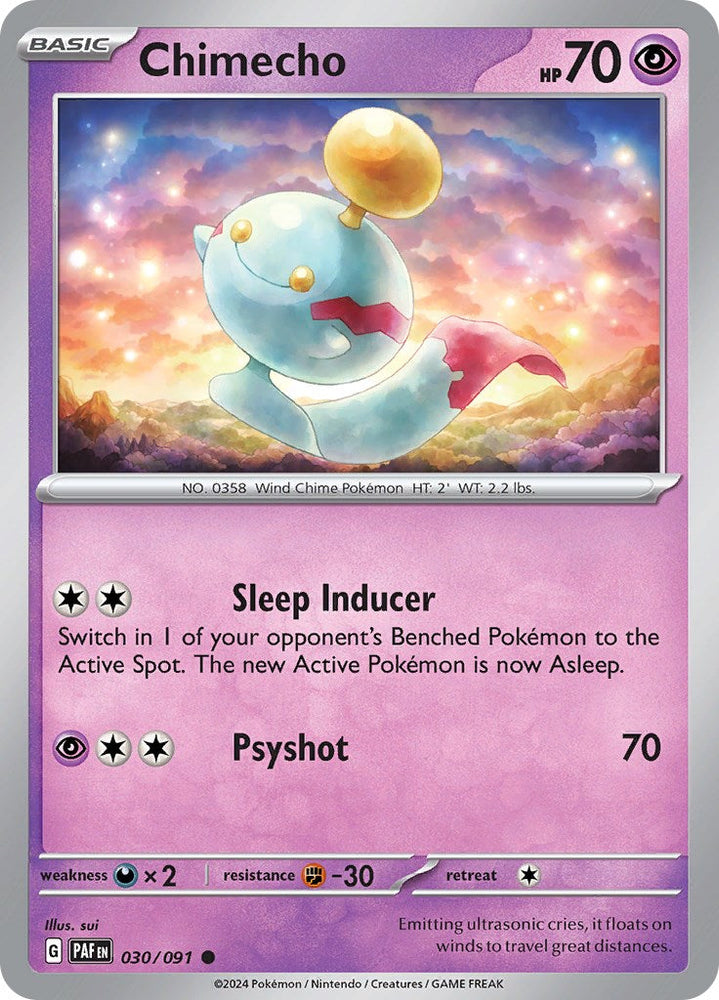 Chimecho (030/091) [Scarlet & Violet: Paldean Fates] Pokémon