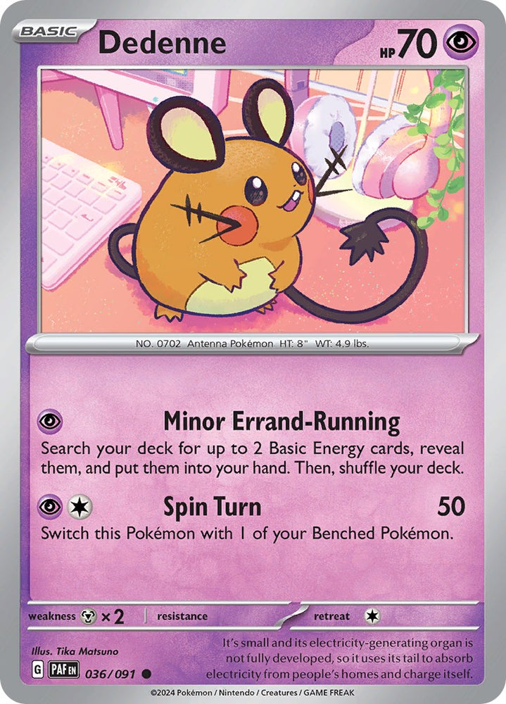 Dedenne (036/091) [Scarlet & Violet: Paldean Fates] Pokémon
