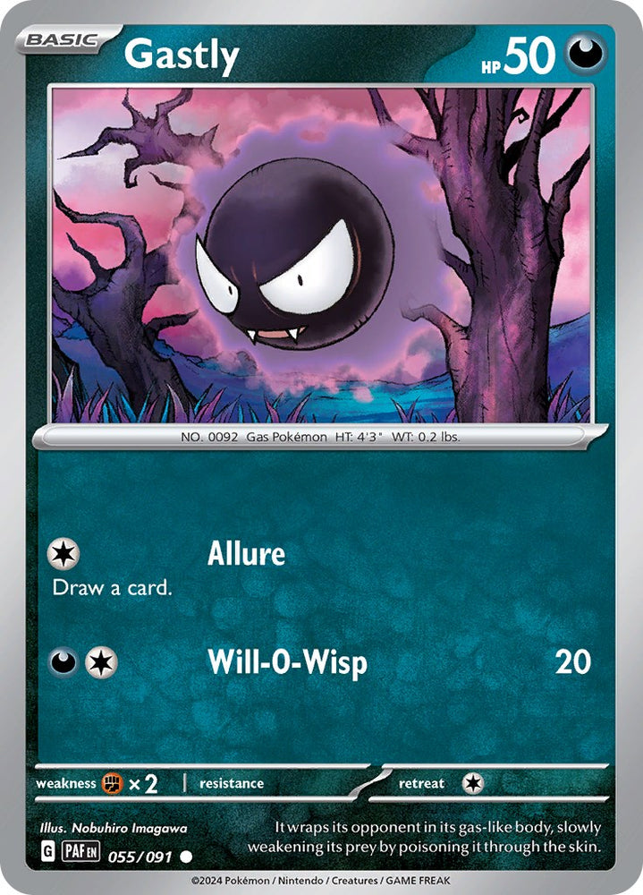 Gastly (055/091) [Scarlet & Violet: Paldean Fates] Pokémon