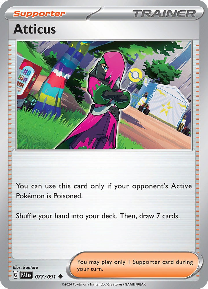 Atticus (077/091) [Scarlet & Violet: Paldean Fates] Pokémon