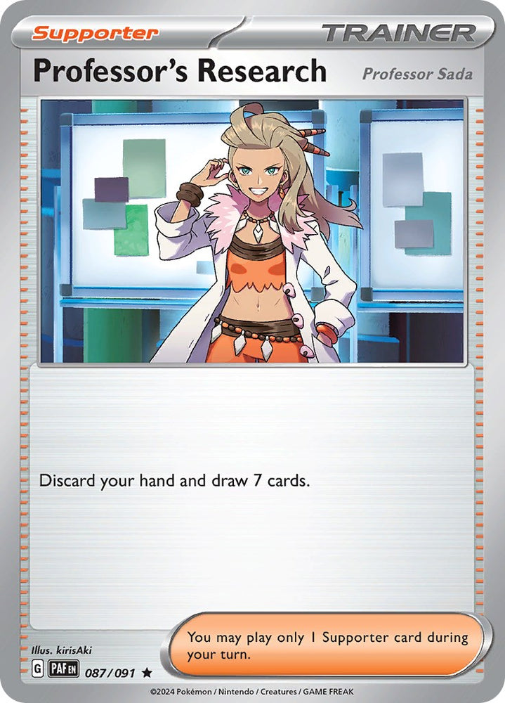 Professor's Research (087/091) [Scarlet & Violet: Paldean Fates] Pokémon