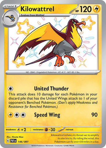 Kilowattrel (146/091) [Scarlet & Violet: Paldean Fates] Pokémon