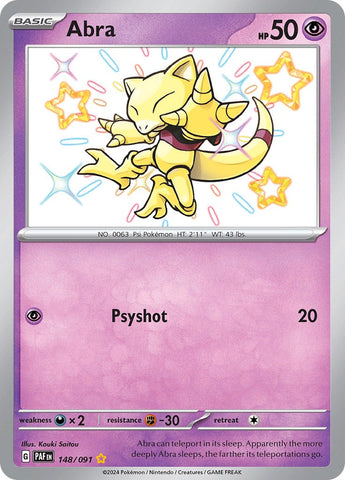 Abra (148/091) [Scarlet & Violet: Paldean Fates] Pokémon