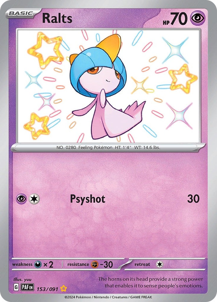 Ralts (153/091) [Scarlet & Violet: Paldean Fates] Pokémon