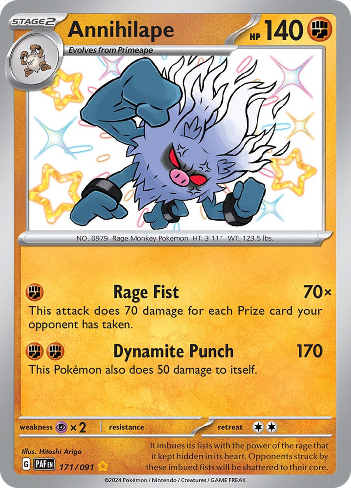 Annihilape (171/091) [Scarlet & Violet: Paldean Fates] Pokémon