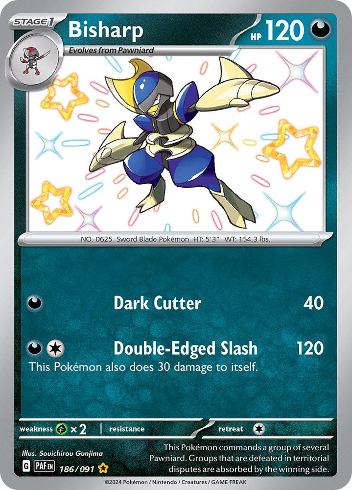 Bisharp (186/091) [Scarlet & Violet: Paldean Fates] Pokémon