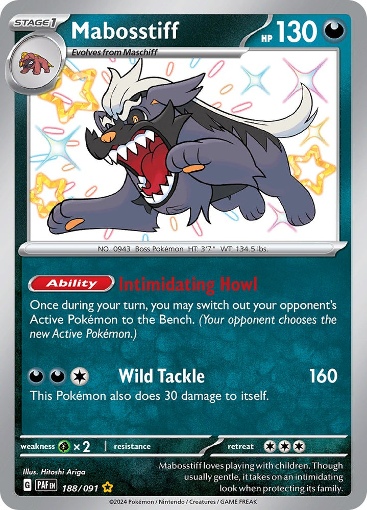 Mabosstiff (188/091) [Scarlet & Violet: Paldean Fates] Pokémon