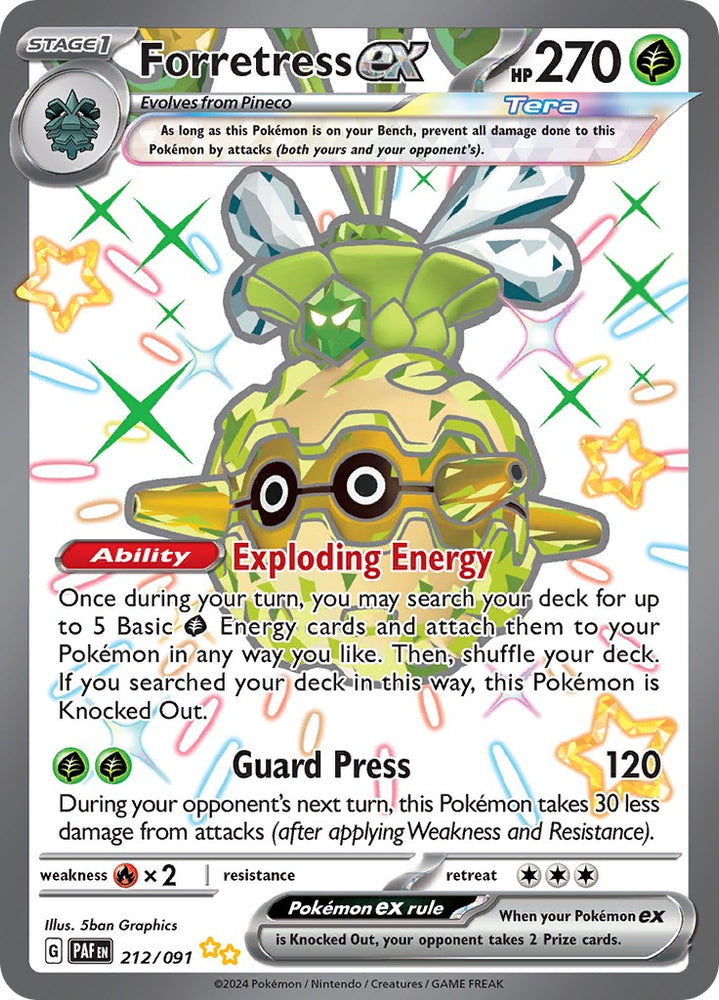 Forretress ex (212/091) [Scarlet & Violet: Paldean Fates] Pokémon