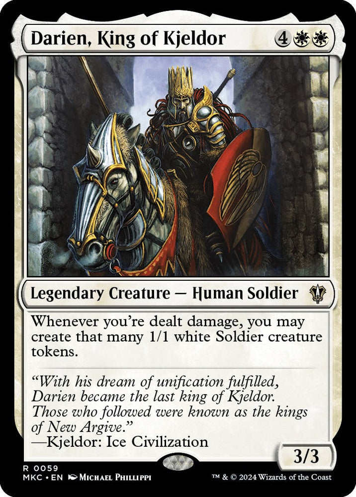 Darien, King of Kjeldor [Murders at Karlov Manor Commander] Magic: The Gathering