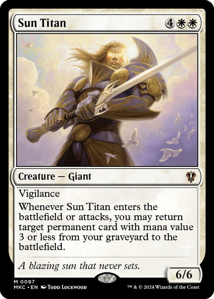 Sun Titan [Murders at Karlov Manor Commander] Magic: The Gathering