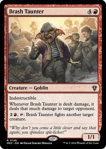 Brash Taunter [Murders at Karlov Manor Commander] Magic: The Gathering