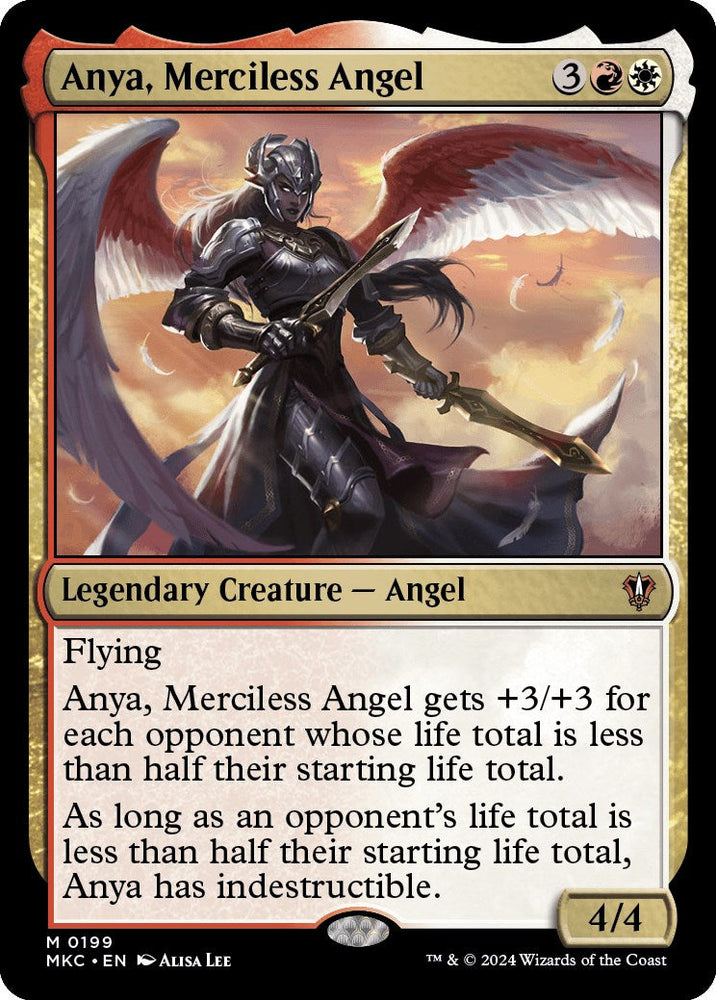 Anya, Merciless Angel [Murders at Karlov Manor Commander] Magic: The Gathering