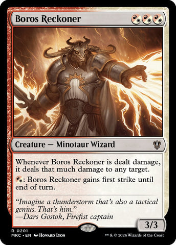 Boros Reckoner [Murders at Karlov Manor Commander] Magic: The Gathering