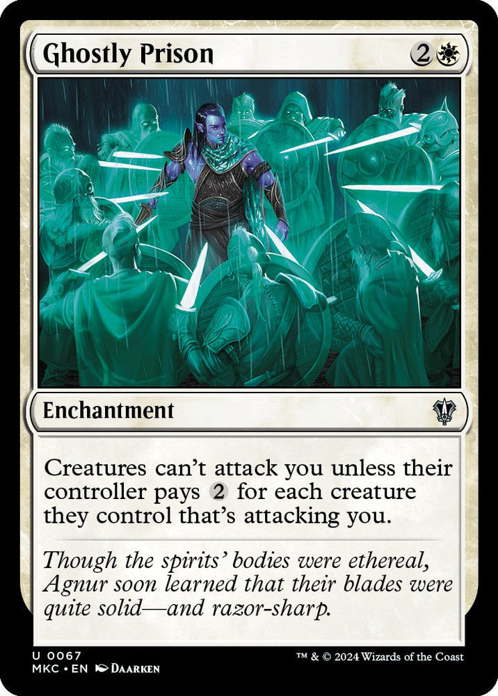 Ghostly Prison [Murders at Karlov Manor Commander] Magic: The Gathering
