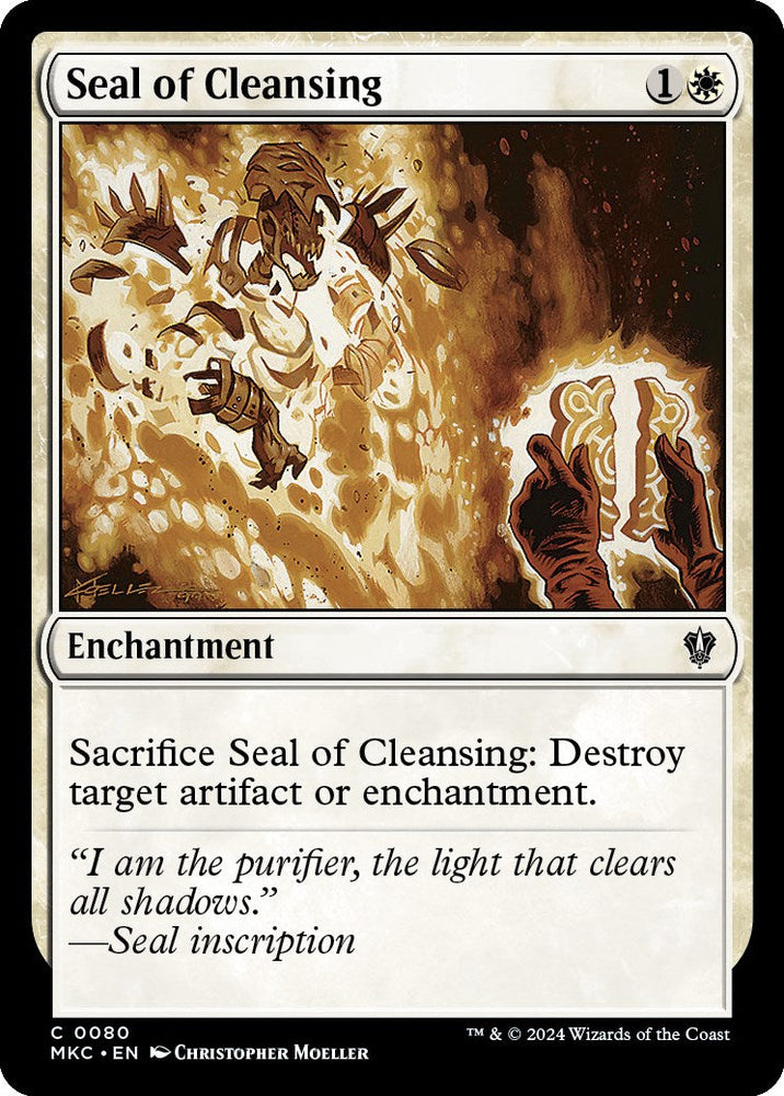 Seal of Cleansing [Murders at Karlov Manor Commander] Magic: The Gathering
