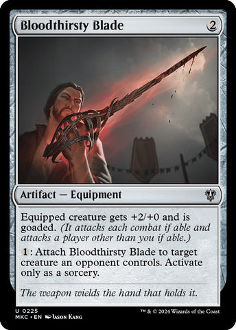 Bloodthirsty Blade [Murders at Karlov Manor Commander] Magic: The Gathering