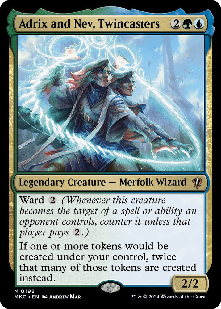 Adrix and Nev, Twincasters [Murders at Karlov Manor Commander] Magic: The Gathering