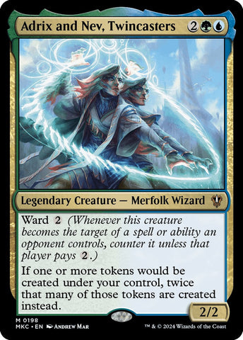 Adrix and Nev, Twincasters [Murders at Karlov Manor Commander] Magic: The Gathering