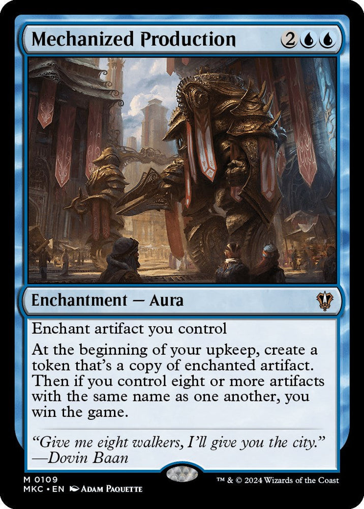 Mechanized Production [Murders at Karlov Manor Commander] Magic: The Gathering
