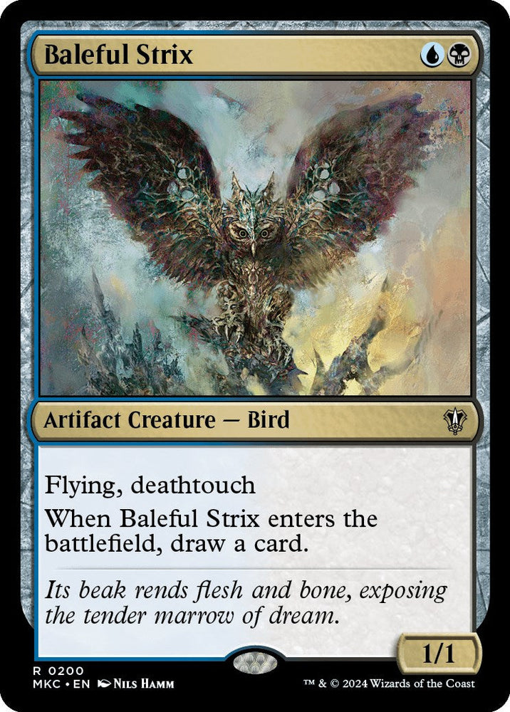 Baleful Strix [Murders at Karlov Manor Commander] Magic: The Gathering