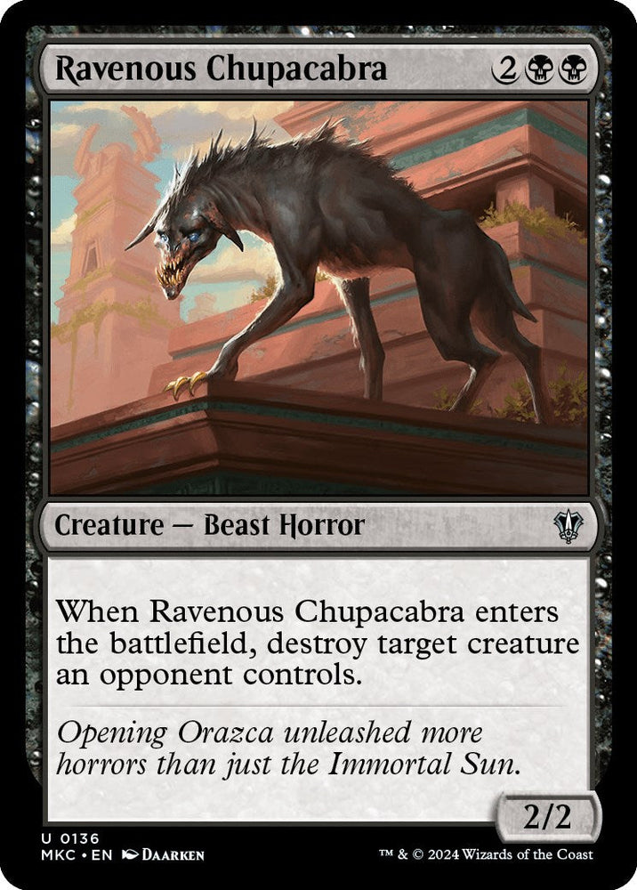 Ravenous Chupacabra [Murders at Karlov Manor Commander] Magic: The Gathering