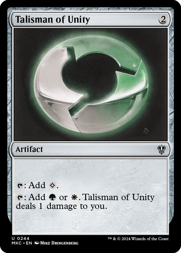 Talisman of Unity [Murders at Karlov Manor Commander] Magic: The Gathering