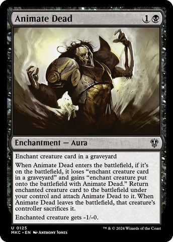 Animate Dead [Murders at Karlov Manor Commander] Magic: The Gathering