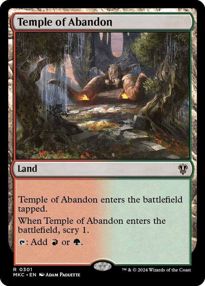 Temple of Abandon [Murders at Karlov Manor Commander] Magic: The Gathering