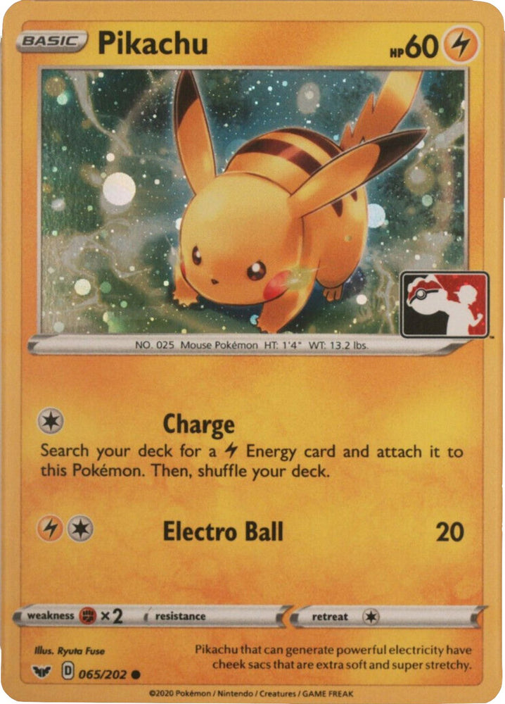 Pikachu (065/202) (Cosmos Holo) [League & Championship Cards] Pokémon